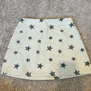 Altar’d State corduroy mini skirt with stars size S